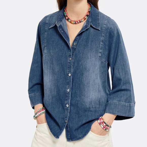 Hana San Chemise in Indigo (S) - Picture 5 of 5